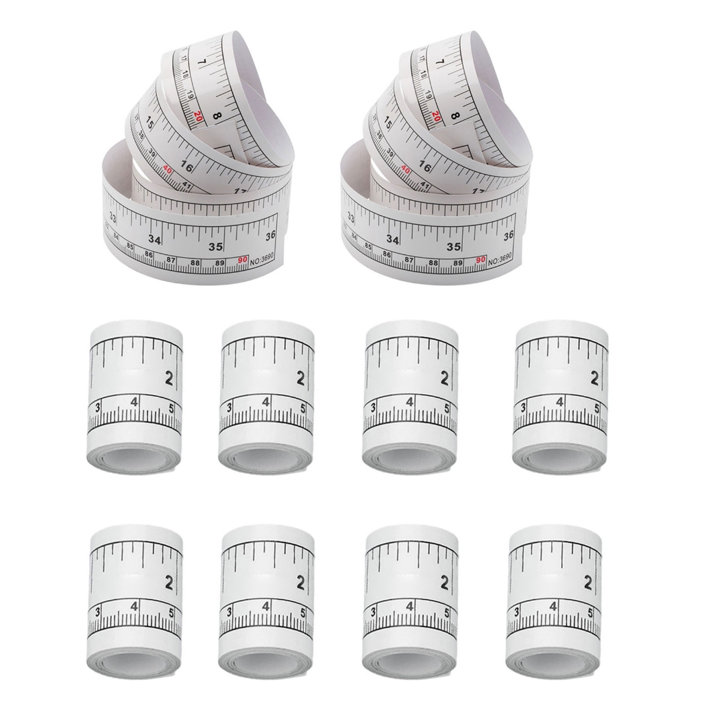 10Pcs Sewing Machine Table Ruler Adhesive Sewing Measuring Tape For ...