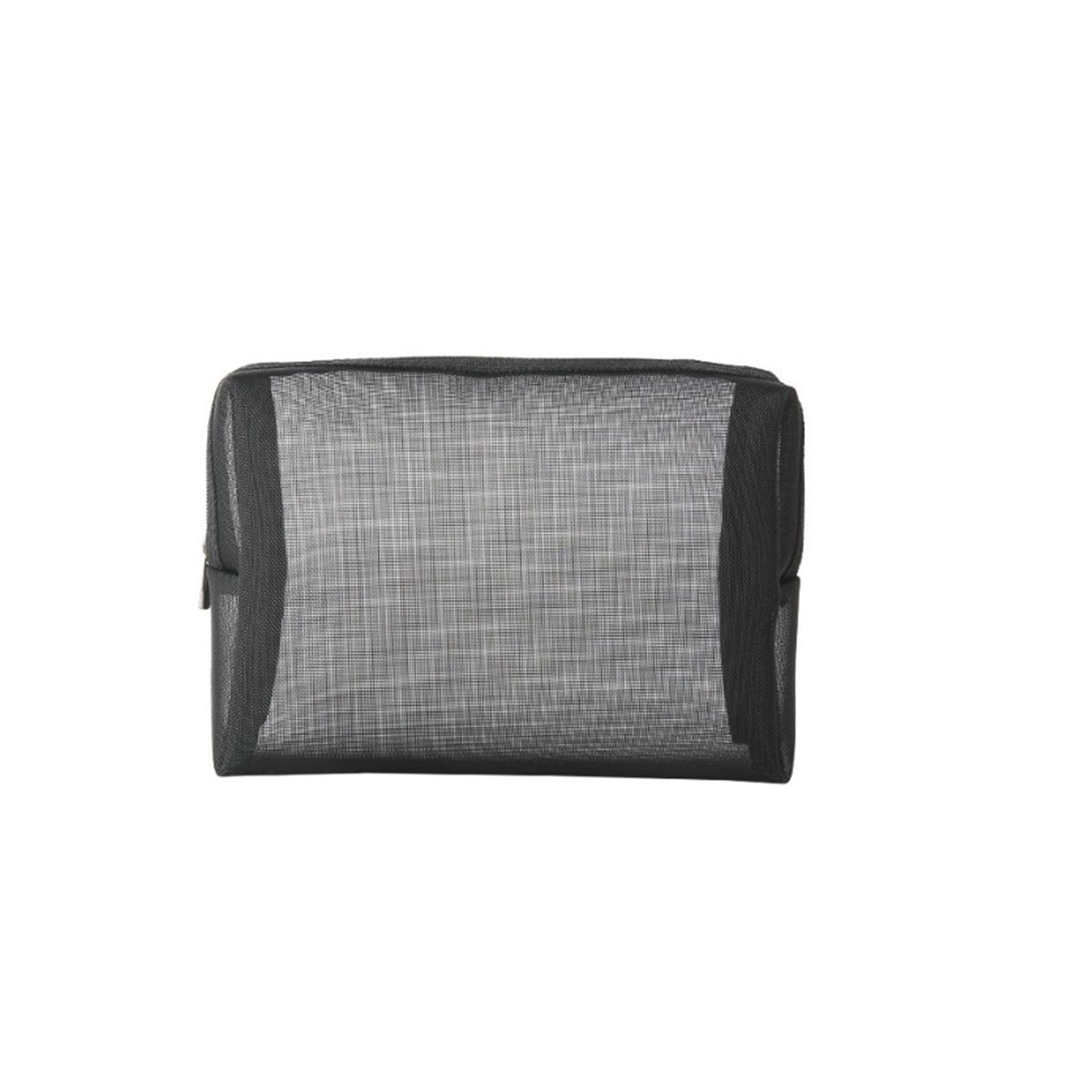 10Pcs Sheer Mesh Toiletry Bag, Fufafayo Sheer Mesh Toiletry Bag, Transparent Cosmetic Organizer for Travel, Waterproof Makeup Pouch, Portable Storage Bag for Bathroom Essentials, Office Desk, Gym