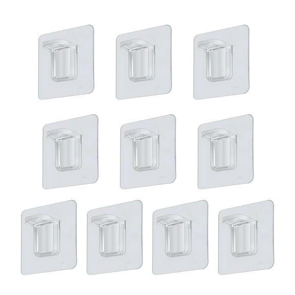 10Pcs Shelf Bracket Self-Adhesive Punch-free Floating Wall Shelf Support Household Supplies