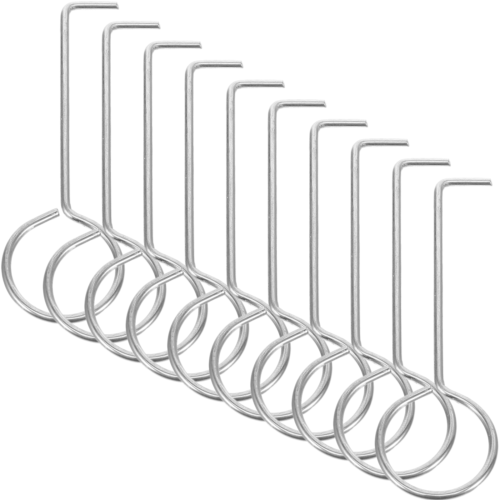 10Pcs Shower Drain Hooks Floor Drain Grate Hook Tub Drain Removal Tool Sink Strainer Lifting