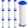 thumbnail image 1 of 10Pcs Shower Filter Replacement for Hard Water 2.75Inch Shower Head Filters Showers Dropse Head Filters PP Cotton Replacement Cartridge Water Filter Core Cotton for Various Specifications of Heads, 1 of 4