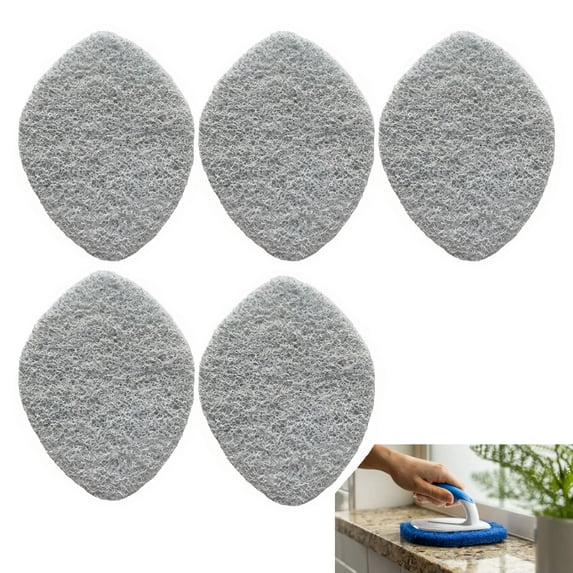 10Pcs Shower Scrubber Refill Pads Compatible with Tub & Tile Scrubber, Durable Blue Non-Scratch Replacement Pads for Bathroom & Toilet Wall Floor Cleaning