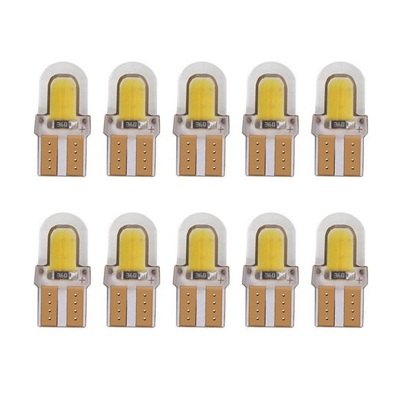 10Pcs Silicone Bright License Lamp Bulbs LED Light Bulb LED Parking Bulb Auto Wedges Clearance Lamp Easy to Use