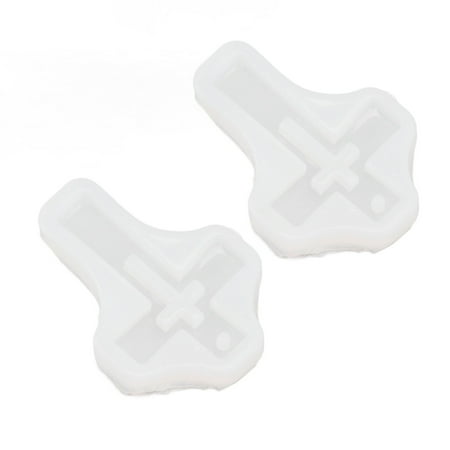 10Pcs Silicone Cross Mold High Elasticity Easy Releasing Multifunction Pendant Casting Molds for Jewelry Making DIY