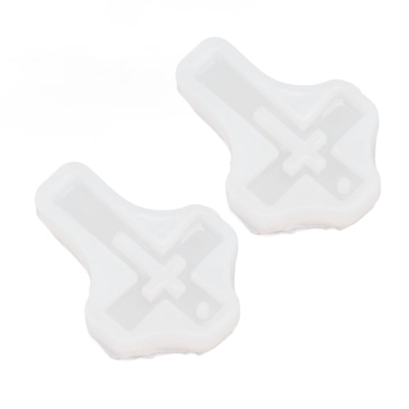 10Pcs Silicone Cross Mold High Elasticity Easy Releasing Multifunction Pendant Casting Molds for Jewelry Making DIY