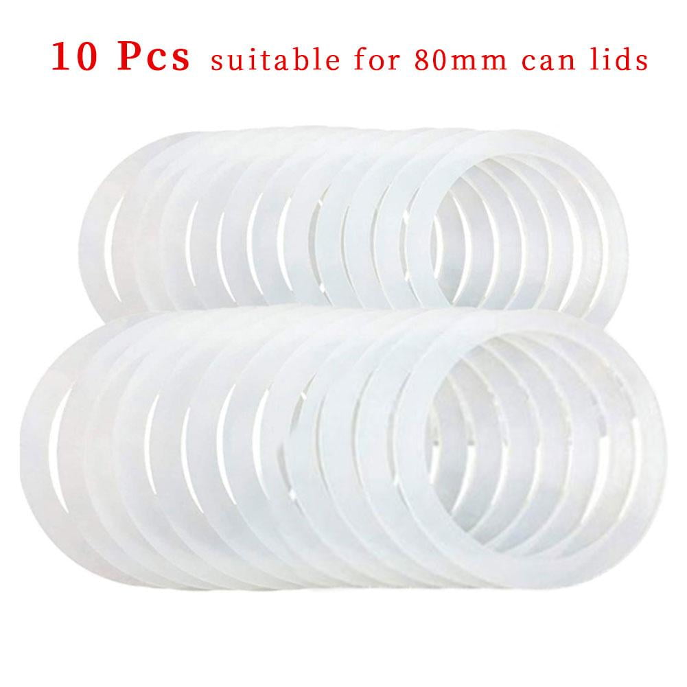 10Pcs Silicone Jar Gaskets Replacement Airtight Silicone Gasket Sealing
