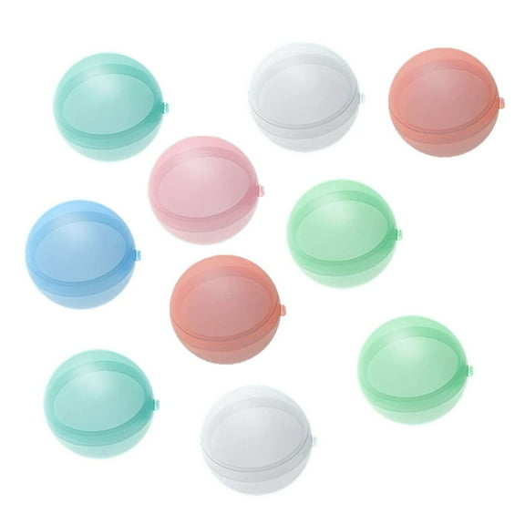 10Pcs Silicone Reusable Water Balloons Balls Summer Outdoor Fun Water Balls