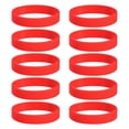 thumbnail image 1 of 10Pcs Silicone Rubber Bands Non-slip 3.54 Inch Flat for Books, Red, 1 of 6