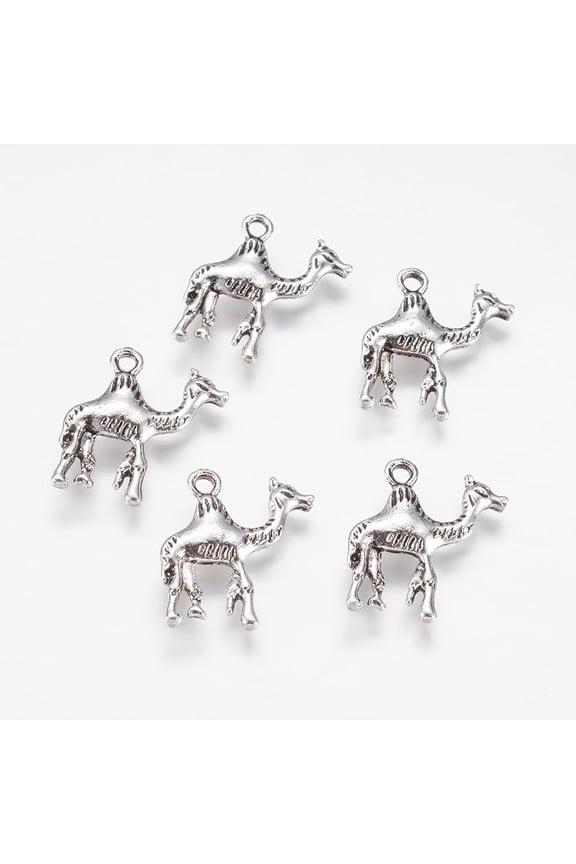 10Pcs Silver Alloy Camel Pendants DIY Pendant Charms Camel Pendant Jewel Craft Supplies Pendants DIY
