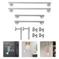 thumbnail image 1 of 10Pcs Silver Bathroom Accessories Set Wall-mounted Towel Bar Set Bathroom Kitchen Toilet Towel Bar Set, 1 of 21