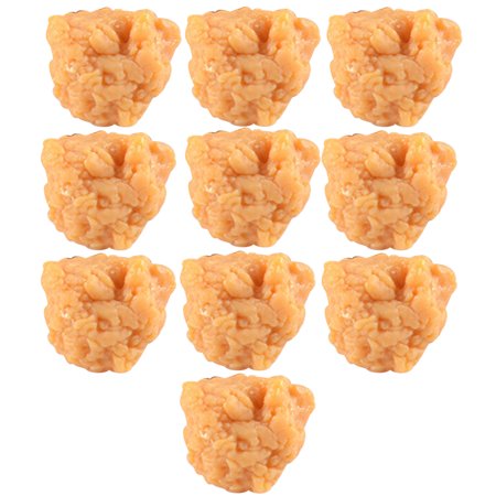 10 Pcs Photo Chicken Nuggets Simulation Popcorn Fake Food Decor Child