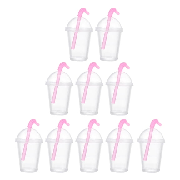 Set of 10 Decorative Resin Tea Cup Ornaments, Realistic Miniature Tea Cup Models for Home, Office, and Kitchen Decoration