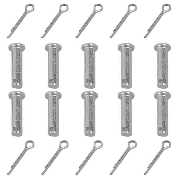 10Pcs Single Hole Clevis Pin Fasteners Flat heads Cylindrical Pin Replacement Stainless Steel Link Hinge Pins Enduring