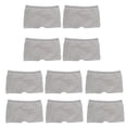 thumbnail image 1 of 10Pcs Single Time Boyshort Briefs for Postpartum Women Mesh Underwear Surgical Pants Panties for Travel and Hospital Use, 1 of 8