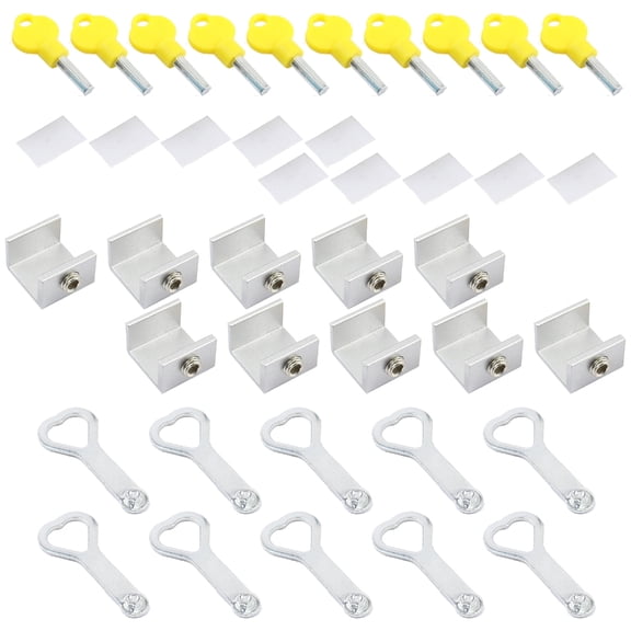 10Pcs Sliding Window Antitheft Window Stoppers Window Door Frame Security with for Home & Enduring