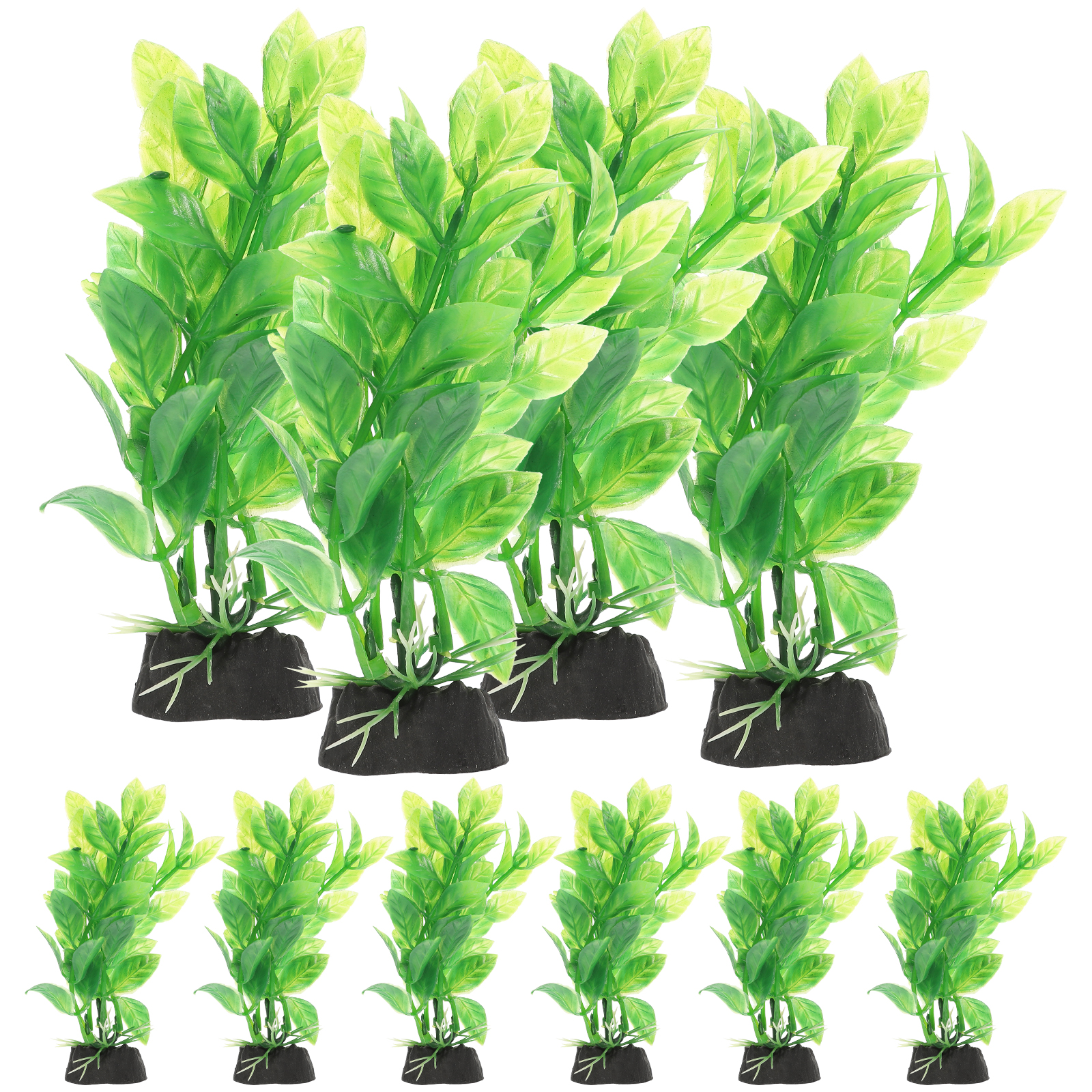 10Pcs Small Aquarium Fake Plants Fish Tank Landscaping Water Plants