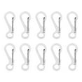 thumbnail image 1 of 10Pcs Small Carabiner Clip Stainless Steels Keychain Carabiner Clasp Spring Snap Keyring Hook Backpacks Attachments Hook, 1 of 6
