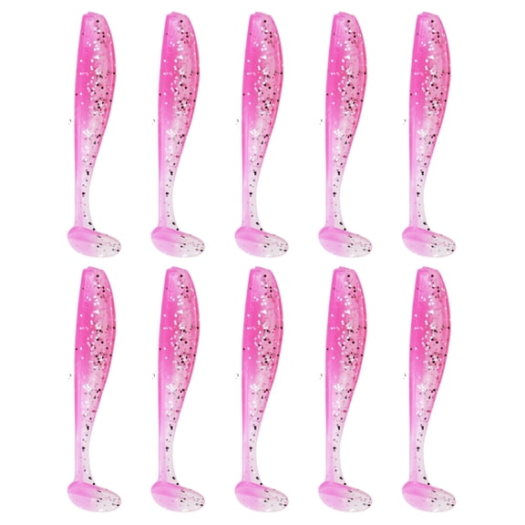 10Pcs Small Fishes Tail Swimbaits Lures Soft Fishing Lures Wobbler Artificial Swimbaits for Freshwaters and Saltwater