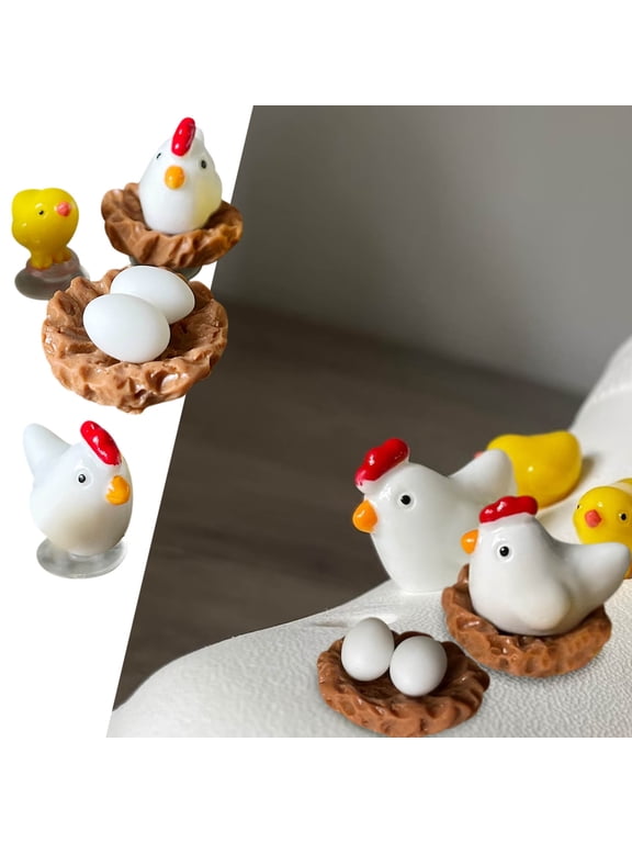 10Pcs Small Yellow Chicken Shoe Charms, Fufafayo Easter Chicken Shoe Charms, Jibbitz Shoe Decorations, Resin Garden Clog Charms for Women andGirls, Cute Shoe Accessories for Party, Gifts or Everyday