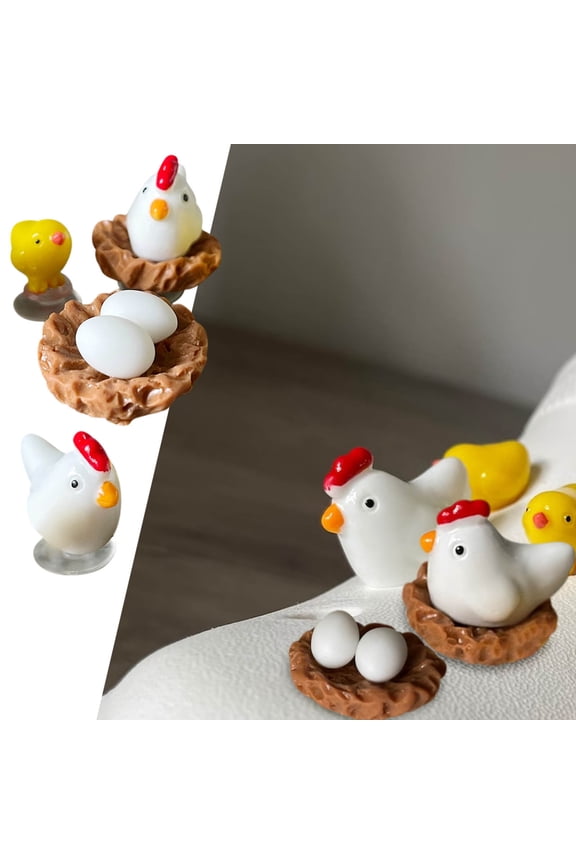 10Pcs Small Yellow Chicken Shoe Charms, Fufafayo Easter Chicken Shoe Charms, Jibbitz Shoe Decorations, Resin Garden Clog Charms for Women andGirls, Cute Shoe Accessories for Party, Gifts or Everyday