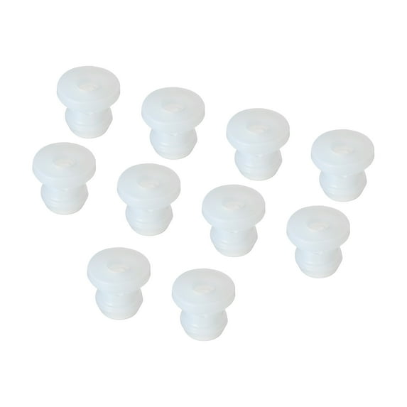 10Pcs Snap Rubber Grommet Hole Plug Mount Dia 6.5mm ID 4mm H 9mm Seal Anti-Scratch Cable Pipe Transparent