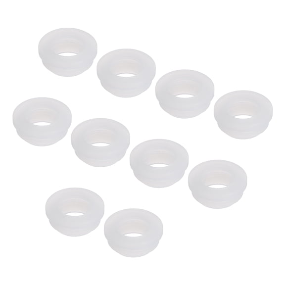 10Pcs Snap Rubber Grommet Plug Mount Dia 12.5mm ID 9.5mm Seal Anti-Scratch for Electrical Box Cable Transparent