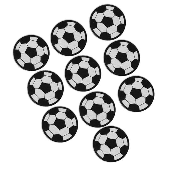 10Pcs Soccer Ball Embroidery Patches Backpack Clothing Accessories Patch Sticker Badge