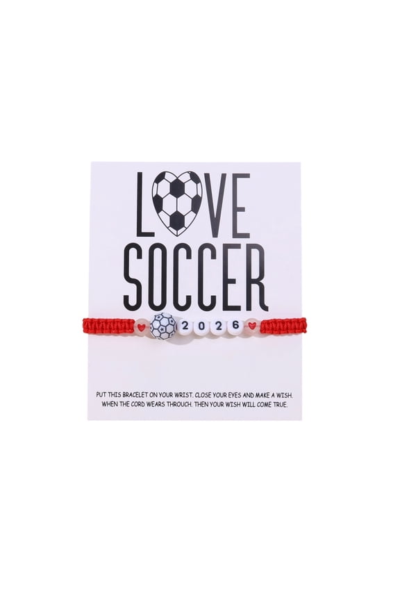 10Pcs Soccer Bracelet For Men, Vacemry Soccer Bracelet For Men And Women, Adjustable Unisex Soccer Bracelets, Woven Memorial Bracelet For Soccer Fans, Sports Jewelry For Game Day, Gift For Soccer