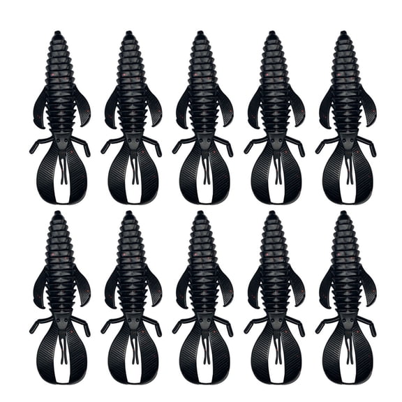 10Pcs Soft Plastic Lures Wacky Baits Soft Worms Wacky Worms Baits Wacky Worms Fishing Lures Fishing Wacky Lures