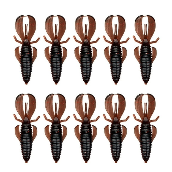 10Pcs Soft Wacky Worms Baits Fishing Lures Worms Fishing Lures Drop Short Worms Artificial Baits Swimbaits