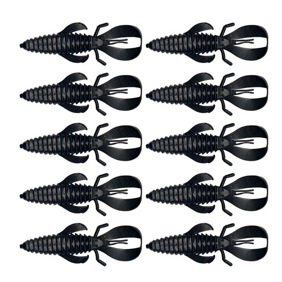 10Pcs Soft Wacky Worms Baits Plastic Fishing Lures Worms Fishing Lures Drop Short Worms Artificial Baits Swimbaits