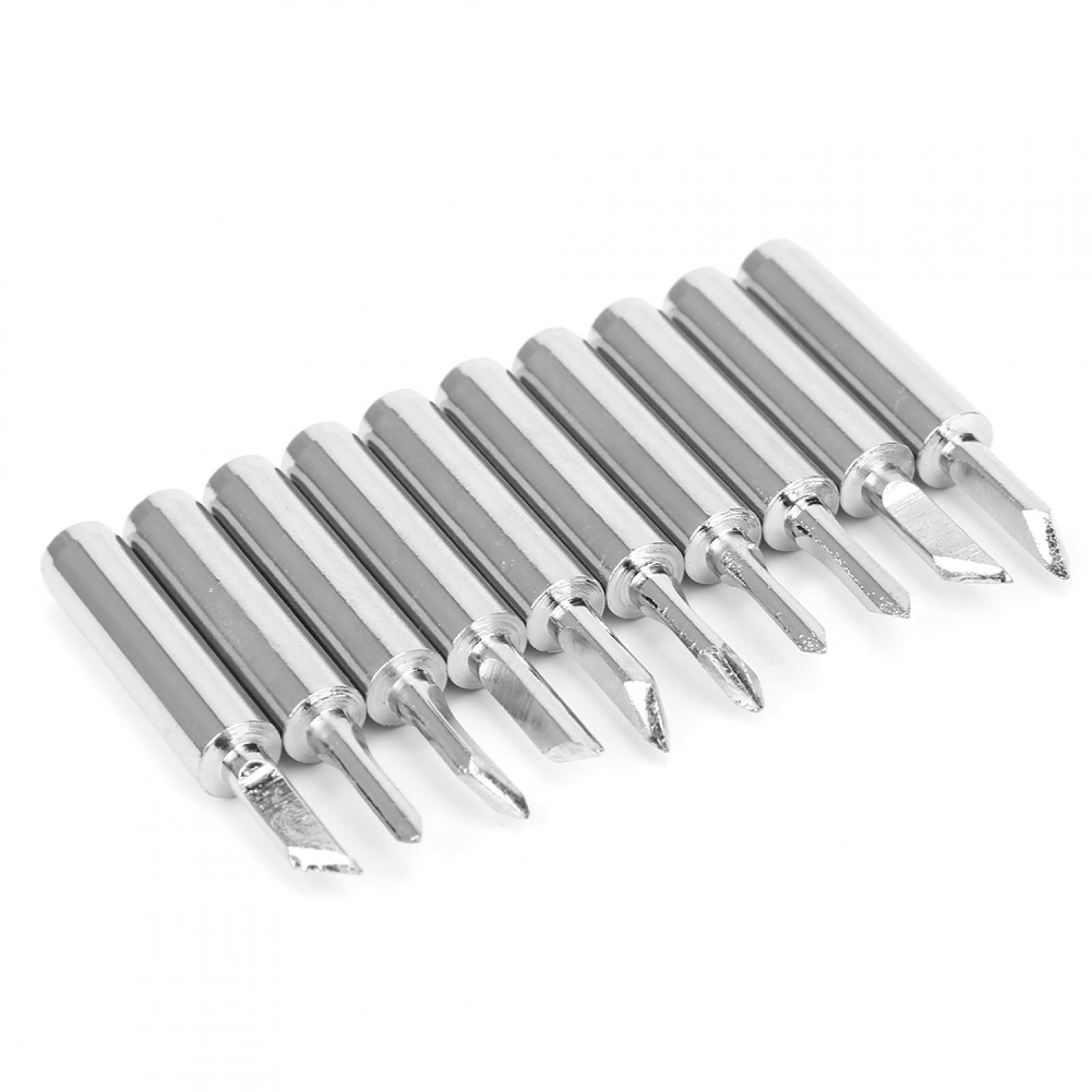10Pcs Solder Iron Tip, Brass Internal Heating Welding Tips, Soldering