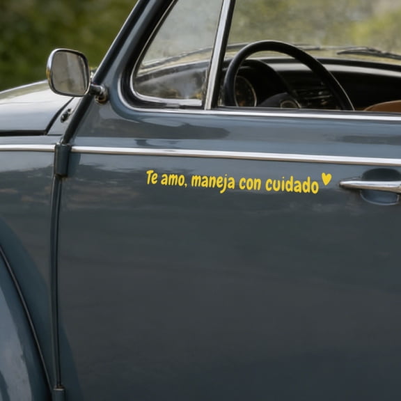 10Pcs Spanish I Love You Decal, Vacemry Spanish I Love You Drive Safe Decal, Inspirational Message Vinyl Waterproof Sticker For Car Window Laptop Notebook, Motivational Bumper Sticker For Vehicle