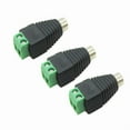 thumbnail image 1 of 10 Pcs Speaker Wire Cable To Audio Female Rca Connector Adapter Jack Plug O, 1 of 5