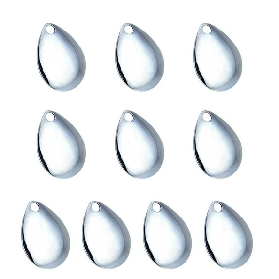 10Pcs Spinner Noise Blades Fishing Lures Kit Uv Modified Colorful Diy Lures Saltwater Spinner Lure Making Fishing Accessories