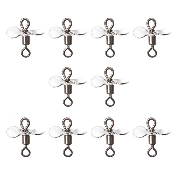 10Pcs Spinnerbait Props Plug Casting Fly Propeller Spinnerbait DIY Fishing Lures