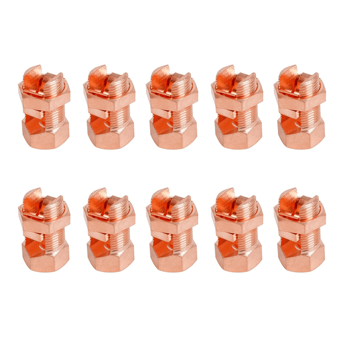 10Pcs Split Bolt Connector, Grounding Split Bolt Connector Split Bolt