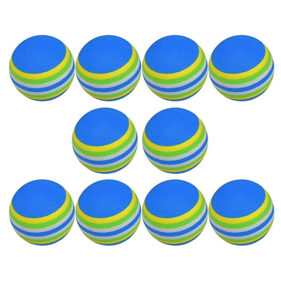 10Pcs Sponge Practice Golf Balls Golf Training Balls Garden Soft EVA Elastic Golf Balls for Indoor/Outdoor Golf Practice