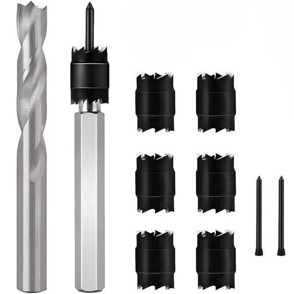 10Pcs Spot Weld Cutter Sets Double Sided, 3/8In & 5/16In HSS Rotary Spot Weld Cutter Remover Drill for Power Drill Spot