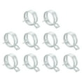 thumbnail image 1 of 10Pcs Spring Band Type Action Fuel/Silicone Vacuum Hose Pipe Clamp, 35mm Low-Pressure Air Spring Hose Clip Clamp for Automotive Oil Pipe Water Pipe, Silver, 1 of 6