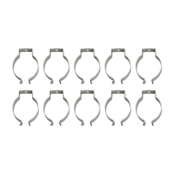 10Pcs Spring Terry Clips Open Type Spring Steel Tool Clips Heavy Duty Water Pipe Clamps Hardware 46Mm Smile Home