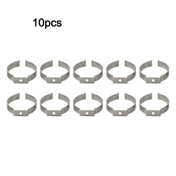 10Pcs Spring Terry Clips Open Type Spring Steel Tool Clips Heavy Duty Water Pipe Clamps Hardware