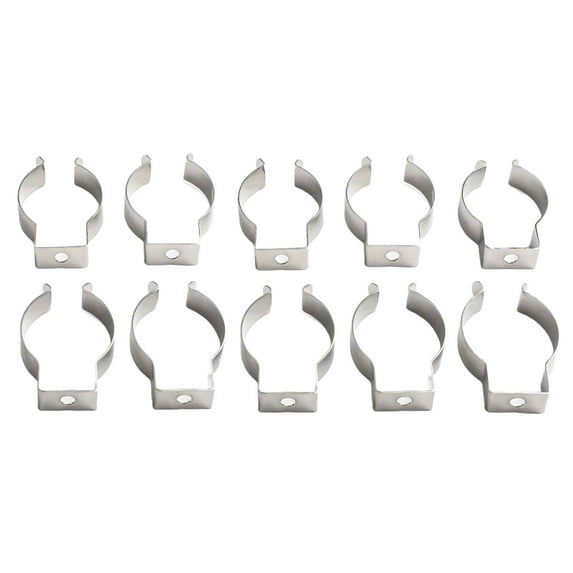 10Pcs Spring Terry Clips Open Type Spring Steel Tool Clips Heavy Duty Water Pipe Clamps Hardware