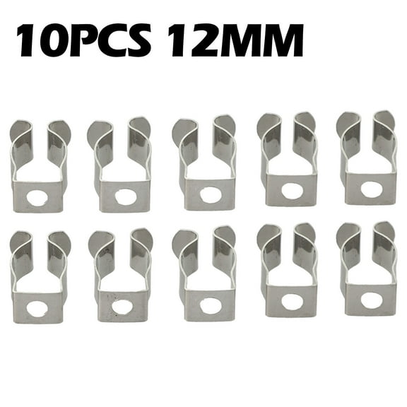 10Pcs Spring Terry Clips Open Type Spring Steel Tool Clips Heavy Duty Water Pipe Clamps Hardware