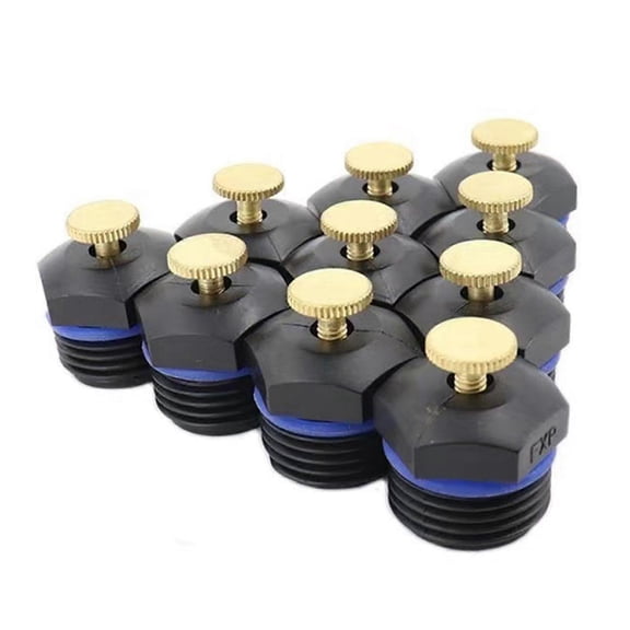 10Pcs Sprinkler Nozzle Adjustable 1/2 inch Brass Atomizing Nozzle Garden Lawn Irrigation Spray Heads for Agricultural Watering KAESI