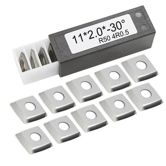 10Pcs Square Carbide Inserts 11X11X2Mm For Spiral/Helical Planer Cutter Head