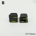 thumbnail image 2 of 10Pcs Simple Square Plastic Black Blanking End Caps Leg Tube Pipe Inserts Plugs Decorative Furniture Dust Cover I.164760782 2 of 9