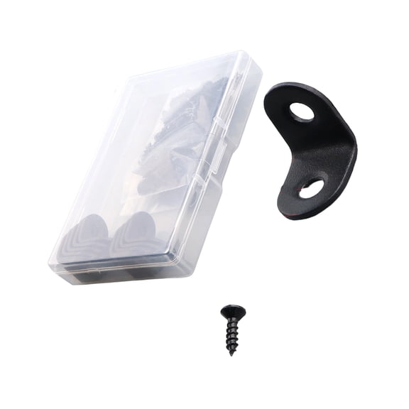 10Pcs Stainless Steel Angles Brackets Rustproof Corner Brace Joint Bracket Fastener for Furniture Cabinet Reinforcement