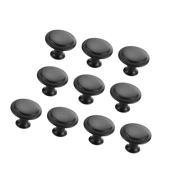 10Pcs Stainless Steel Cabinet Knob Drawer Pulls Round Furniture Decorative Handle for Kitchen Cupboard Wardrobe Enduring