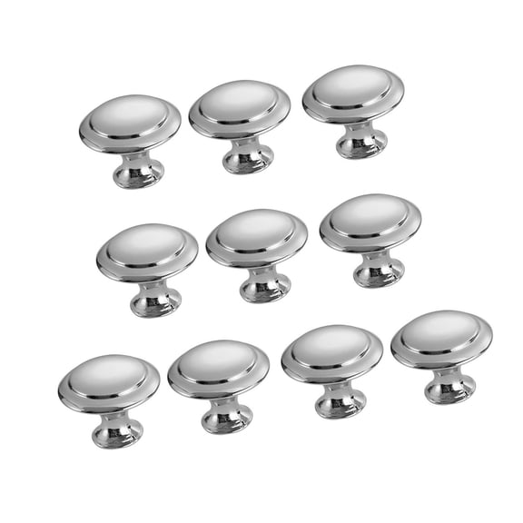 10Pcs Drawer Pulls Stainless Steel Dressers Knob Cupboard Handle Modern Furniture Handle Round Bedside Cabinet Pull